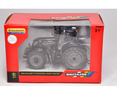 Britains 1/32 diecast farm model issue comprising New Holland T7.270 Tractor. Golden Jubilee Edition. Excellent, and secure i