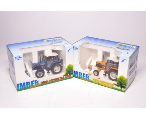 ROS 1/32 diecast farm model issue x 2 comprising duo of Imber Models, 5640 Industrial + 6640 4WD Tractor issues. Excellent, a