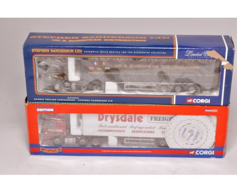 Corgi dup of 1/50 diecast model trucks comprising Drysdale and Sanderson. Look to be complete and without fault, in original 