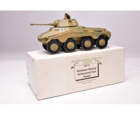 Bengurion (England) 1/32 scale hand-built Military model comprising GS113 German Heavy Armoured Car Puma. Displays without ob