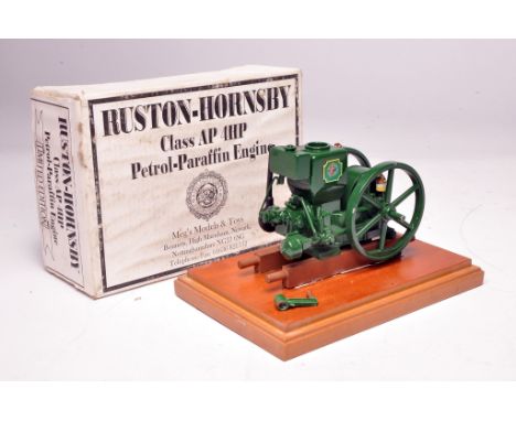Megs Models 1/10 scale Hand-built Ruston Hornsby Class AP Petrol Powered Paraffin Engine. Displays without obvious sign of fa