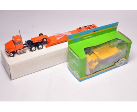 Conrad Freightliner Low Loader Set plus GAMA Dump Truck. With original boxes.
