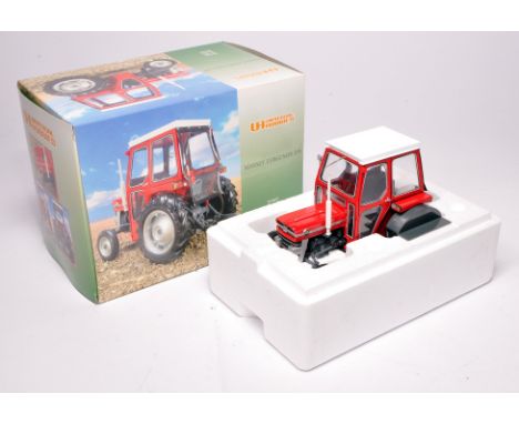 Universal Hobbies 1/16 farm model issue comprising Massey Ferguson 135.  Appears excellent in original box.