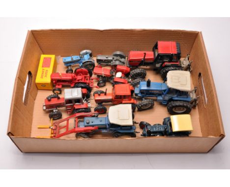An interesting group of model Tractors, various makers and scales to include Ford TW-5, Case 'L' F12, David Brown 990 Implema