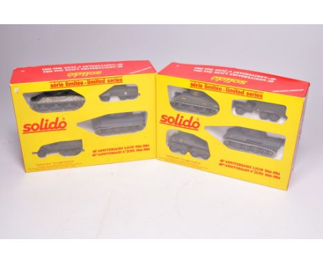 Solido Military Vehicle 40th Anniversary D-Day 6th June 1944-1984 Sets, models appear generally very good, complete with pape