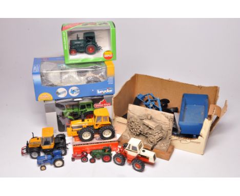 A quantity of farm toys and models including Britains County 1884, Dinky Leyland Tractor plus others, as shown.