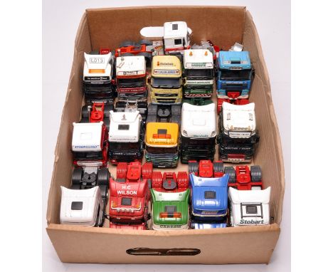 A collection of 1/50 diecast model trucks from Corgi, Joal etc. Most with minor faults (mirrors), 2-3 with more notable issue