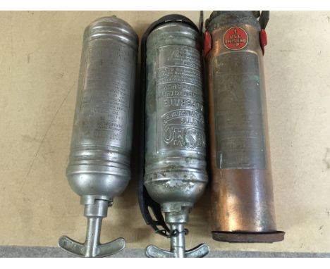 Vintage car fire extinguishers . Postage category C