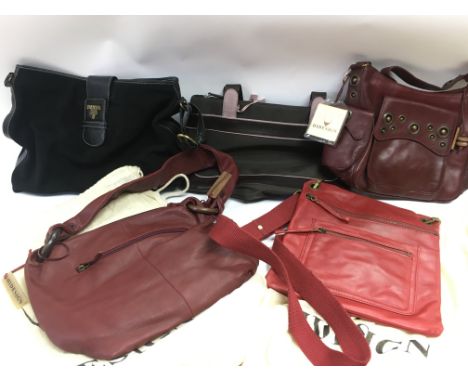 a collection of handbags including Hidesign, Radley and Prada. Postage category C