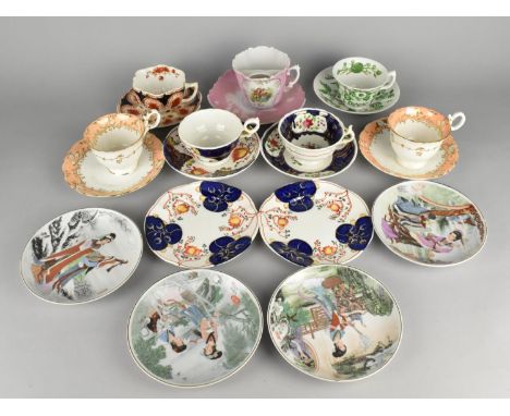 A Collection of Various 19th and 20th Century Ceramics to Comprise 19th Century Porcelain Cups and Saucers, Mustache Cup and 