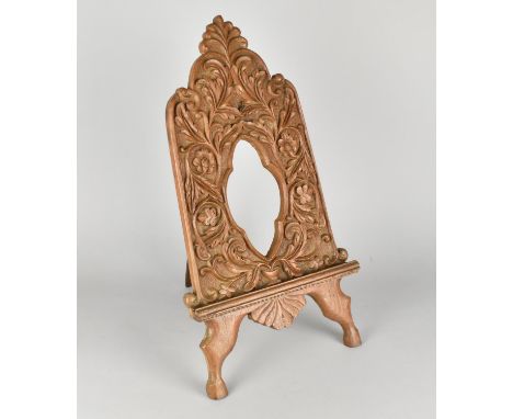 A Nicely Carved Easel Backed Photo Frame, 49cms High