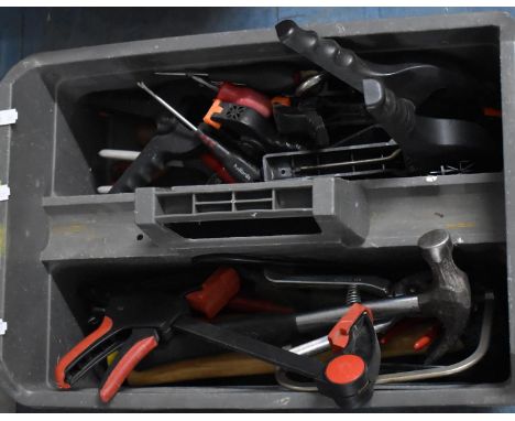 A Collection of Various Workshop Tools, Hammer, Screwdrivers, Clamps Etc