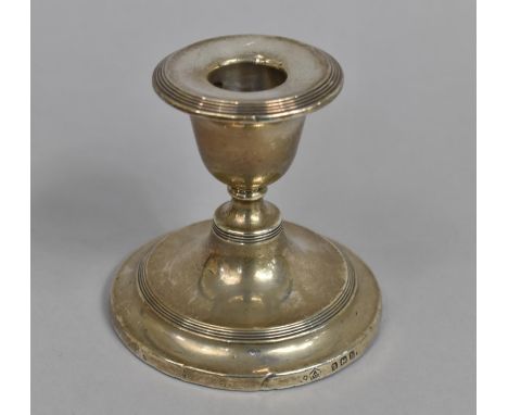 A Silver Candlestick, Birmingham Hallmark, 8cm high