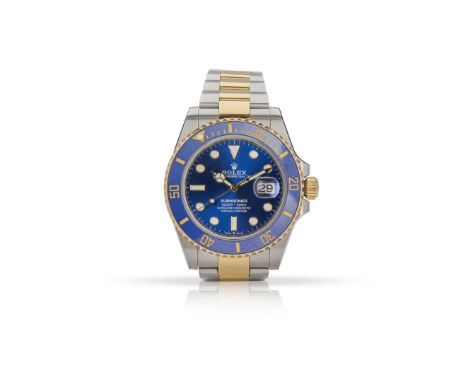  Rolex. A fine stainless steel and yellow gold self-winding wristwatch with date Submariner Date, Ref.126613LB, Case No.872T0