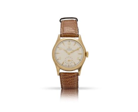  Rolex. An unusual 9k gold mechanical wristwatch Shock-Resisting, Case No.12325/529279, Movement No.62268, hallmarked Birming