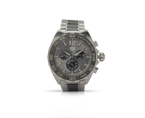  Tag Heuer. A stainless steel and ceramic quartz chronograph wristwatch Formula One, Ref.CAZ1011.BA0843, No.WUH8229, circa 20