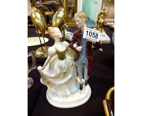 ROYAL DOULTON FIGURES. Royal Doulton Young Love ceramic figures.