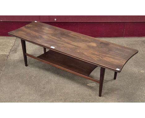 A Fyne Ladye afromosia rectangular coffee table, designed by Richard Hornby