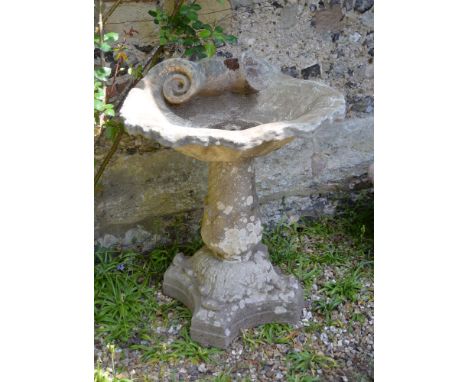 A pair of late Victorian stone composition fountain basins in 18th century style, almost certainly by Austin  and Seeley, lat