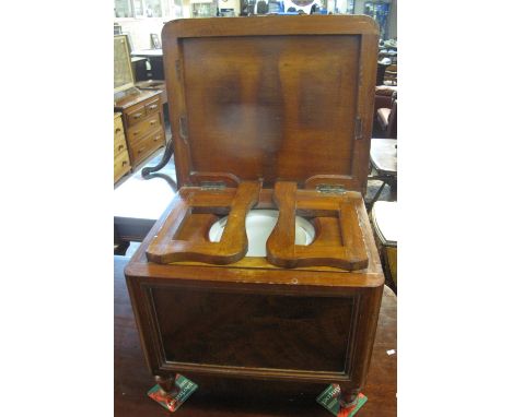 19th Century mahogany commode.