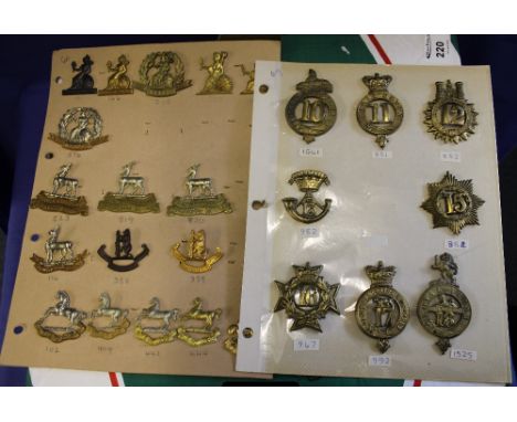 Collection of varied and assorted British military cap badges, original and reproductions to include: Norfolk Regiment; Royal