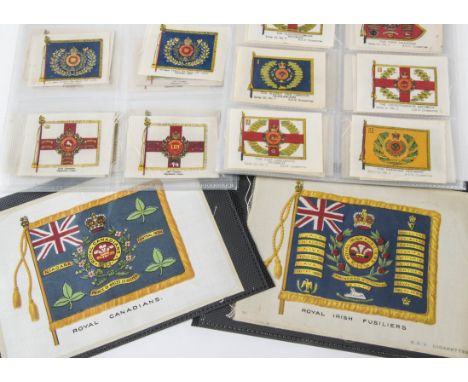 Cigarette Silks, Military, Phillips Regimental Colours Series 12 (complete set) together with 5 P size, also included a colle