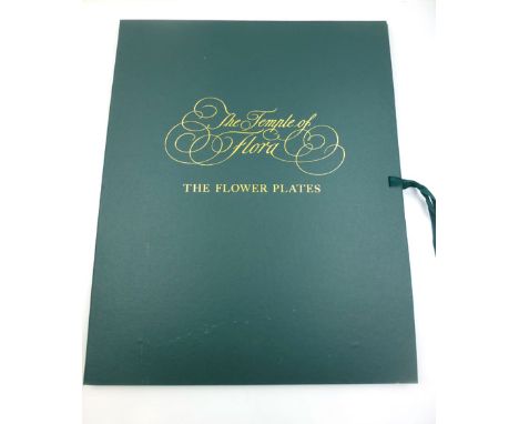 Robert Thornton : Temple of Flora. Folio Society 1980. The Flower Plates. Elephant folio hb green  cloth folder, gilt with ri
