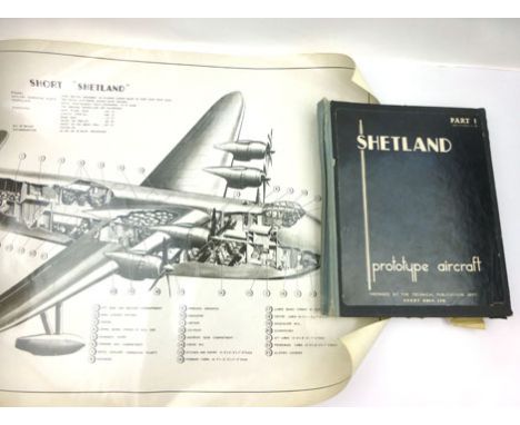 Aeronautica : Original Manufacturer's ( Short Bros. Rochester UK ) Operational  Manual for the 'Shetland' Prototype 'Flying B