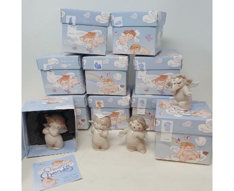 A set of ten Nao Cheeky Cherubs, boxed, and three others (13) 