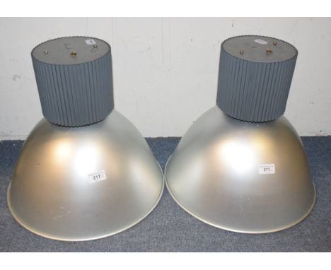 A Massimo & Lella Vignelli - a pair of contemporary 'Sirrah' pendant light fittings, 40 cm highOverall condition good light w