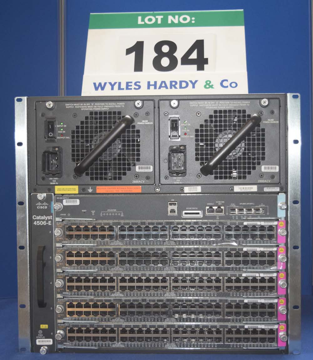 CISCO Catalyst 4506E 10U Rack Mounted Network Switch with twin Power