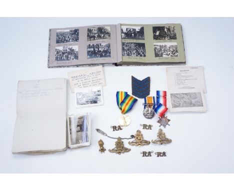 A scarce and extensive Great War Middle East theatre campaign medal, photograph and document group, pertaining to Scot 476 Gu