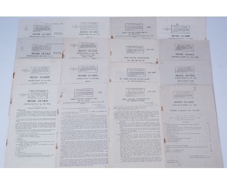 A quantity of Home Guard Instructions, Information Circulars, Army Council Instructions and Military Training Pamphlets