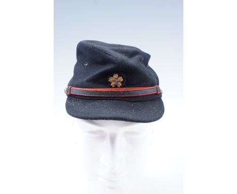 An Imperial Japanese army fire service field cap