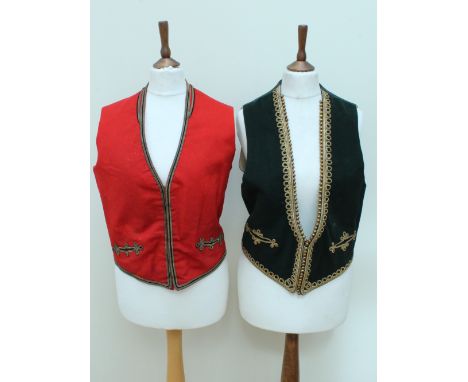 A quantity of army dress waistcoats etc