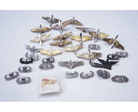 US army paratroop and air force badges