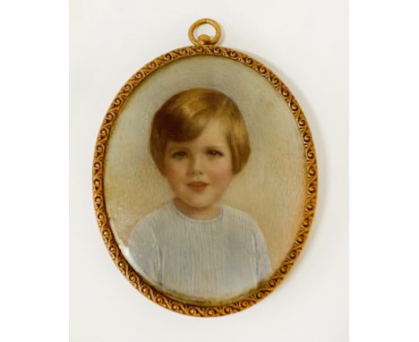 OVAL FRAMED MINIATURE PORTRAIT