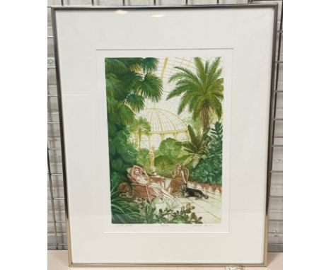 FRANK MARTIN, WINTER GARDEN PRINT - 50 X 35 INNER FRAME
