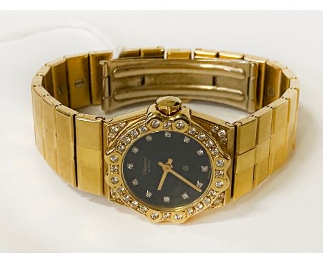 18CT GOLD LADIES CHOPARD DIAMOND WRISTWATCH - APPROX 90.6G INCL. MOVEMENT