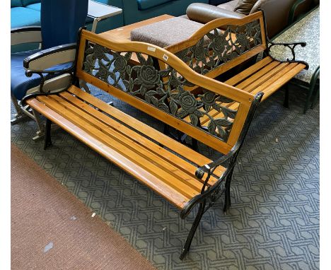 TWO GARDEN BENCHES