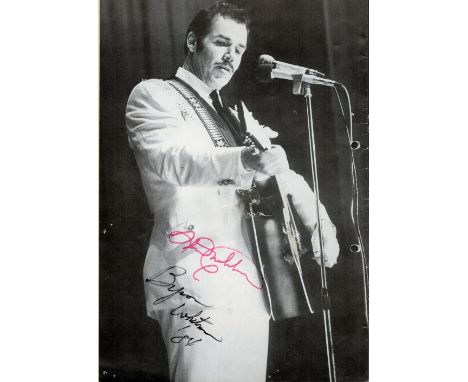 Slim Whitman and Byron Whitman Signed Vintage Programme. Whitman was an American country music singer-songwriter and guitaris