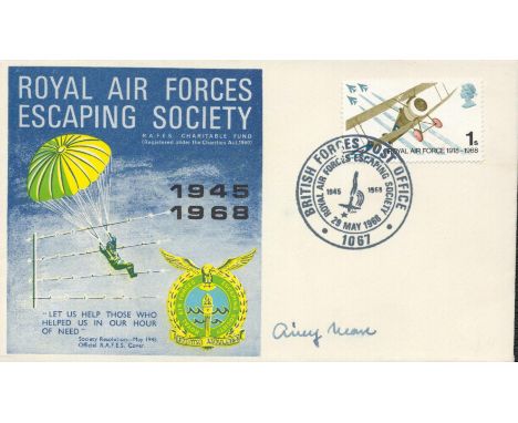 WW2 Airey Neave signed 1967 Royal Air Forces Escaping Society cover. First Colditz Castle Escaper in WW2. Good condition. All