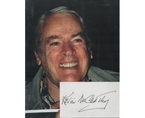 Actor, Kevin McCarthy signature piece featuring a 10x8 colour photograph and a signed card. McCarthy (February 15, 1914 - Sep