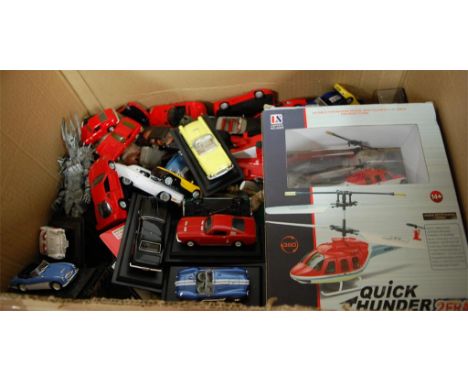 A mixed lot of various diecast vehicles, aircraft and Lord of the Rings related toys, mixed examples by Meister ERTL Burago a