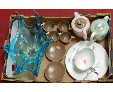 Mixed ceramics to include Poole part coffee set, Murano glass bowl, etc