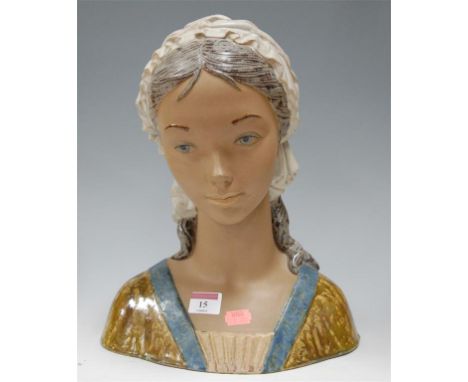 A Lladro porcelain bust 'Little Girl'