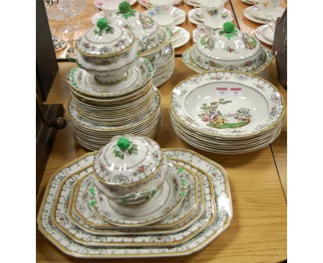 A Copeland Spode part dinner service in the Chelsea pattern to include; meat plates, tureens etc  Condition Report / Extra In