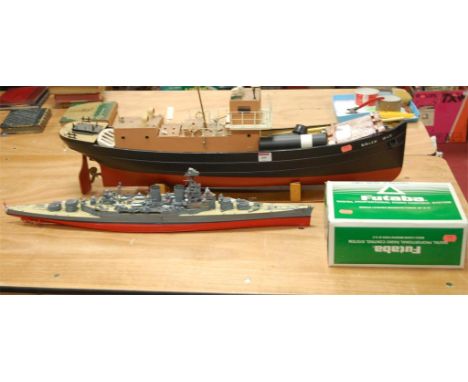 A radio controlled scale model boat The Rosie May 