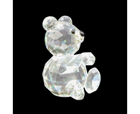 Part of Woodland Friends collection. Clear, faceted face and body with black button eyes and nose. Swarovski backstamp. 7637 