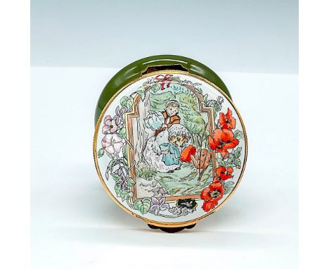 This collector's item features a hand painted scene from The Tale of Mrs. Tiggy-winkle. A popular quote from the story tale i